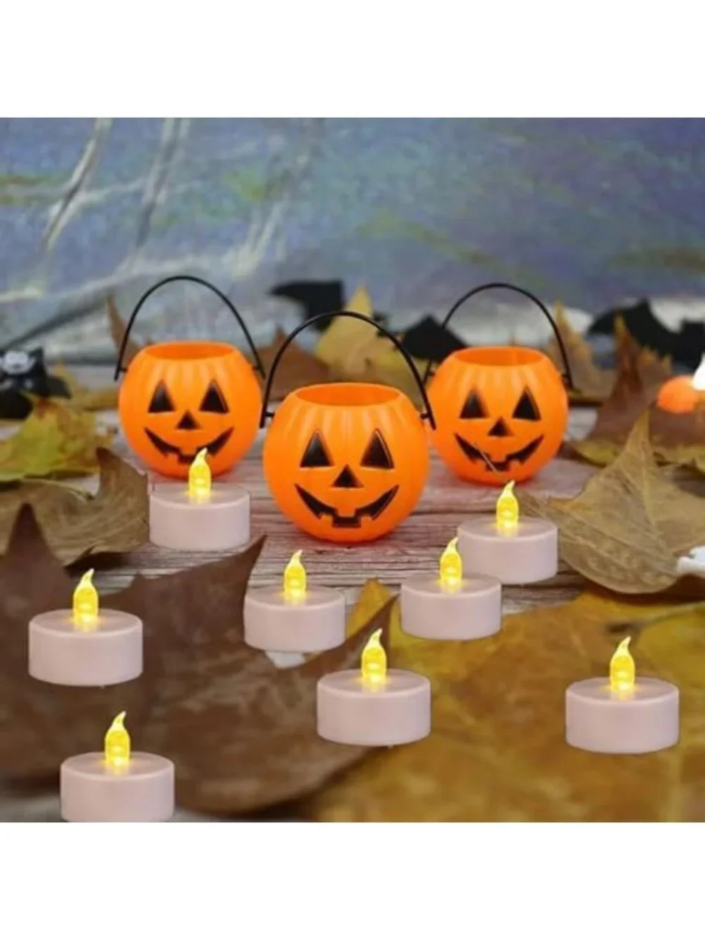 200-Pack Flameless LED Tea Lights | Battery Operated Warm Yellow Candles